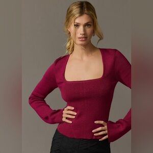 Anthropologie Pink Long Sleeve sweater